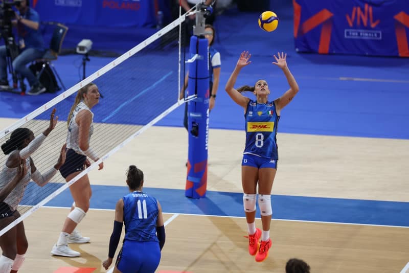 Siatkowka kobiet. Liga Narodow. Wlochy - USA. 23.07.2025