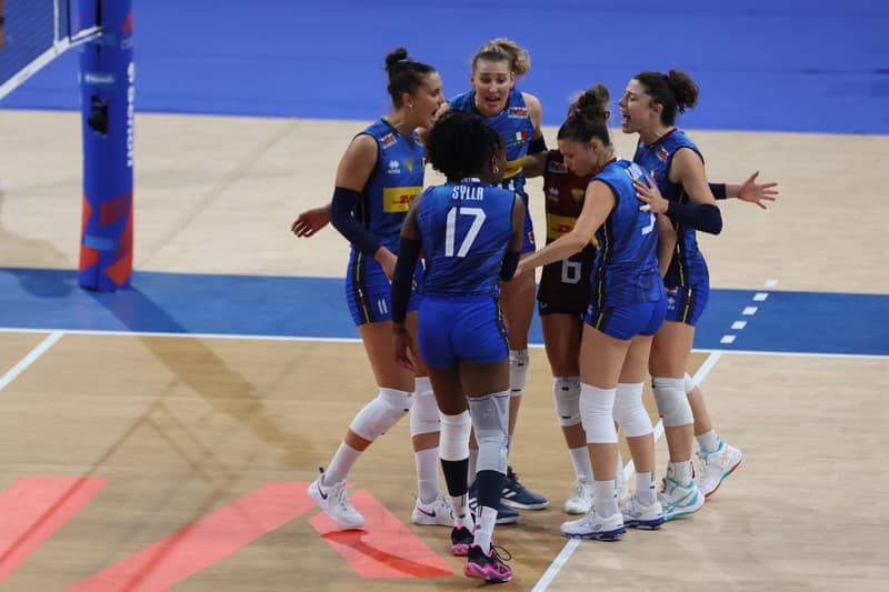 Siatkowka kobiet. Liga Narodow. Wlochy - USA. 23.07.2025