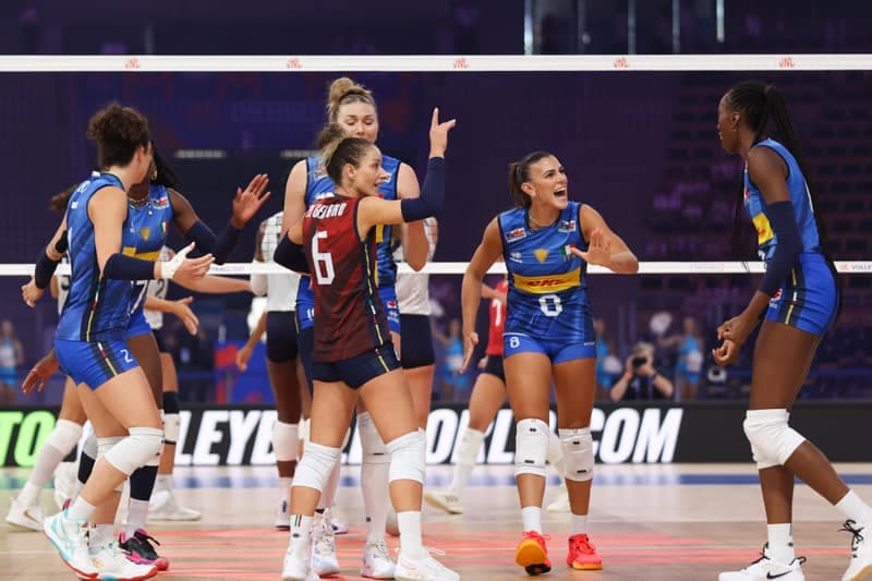 Siatkowka kobiet. Liga Narodow. Wlochy - USA. 23.07.2025