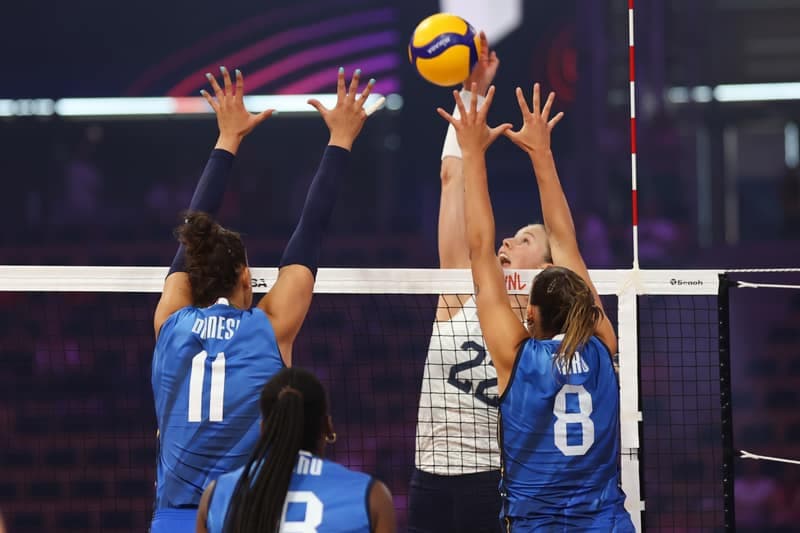 Siatkowka kobiet. Liga Narodow. Wlochy - USA. 23.07.2025