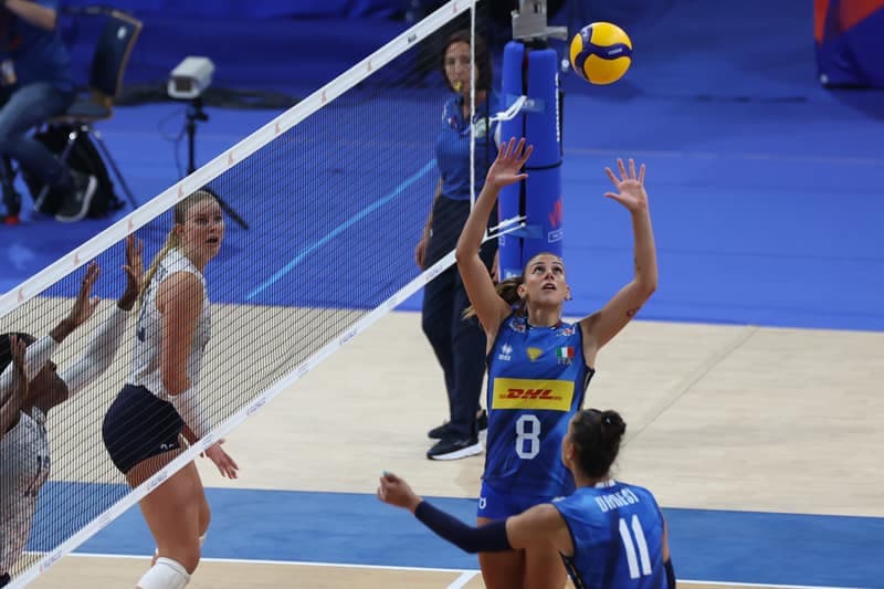 Siatkowka kobiet. Liga Narodow. Wlochy - USA. 23.07.2025