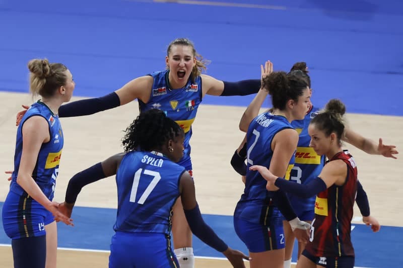 Siatkowka kobiet. Liga Narodow. Wlochy - USA. 23.07.2025