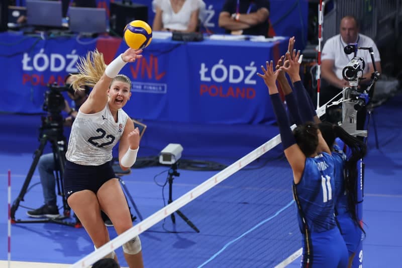 Siatkowka kobiet. Liga Narodow. Wlochy - USA. 23.07.2025