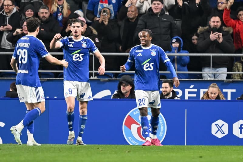 Football. Ligue 1. RC Strasbourg Alsace - Olympique Lyonnais. 22.02.2026