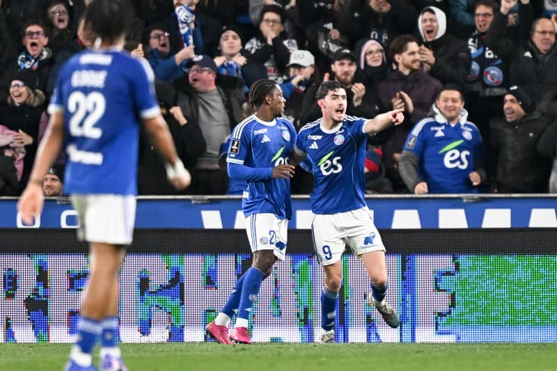 Football. Ligue 1. RC Strasbourg Alsace - Olympique Lyonnais. 22.02.2026