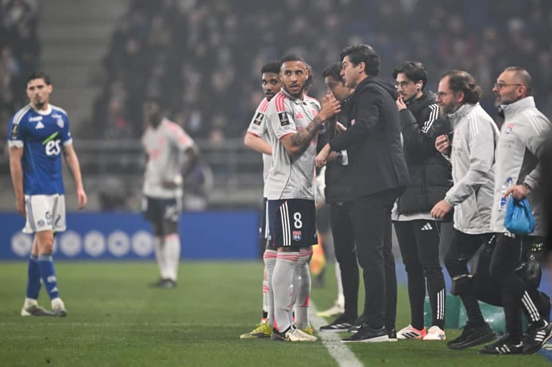 Football. Ligue 1. RC Strasbourg Alsace - Olympique Lyonnais. 22.02.2026