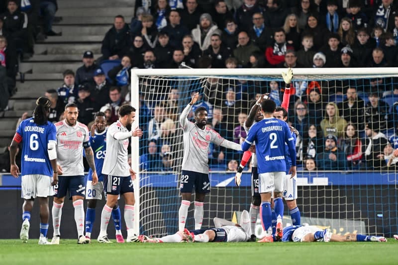 Football. Ligue 1. RC Strasbourg Alsace - Olympique Lyonnais. 22.02.2026
