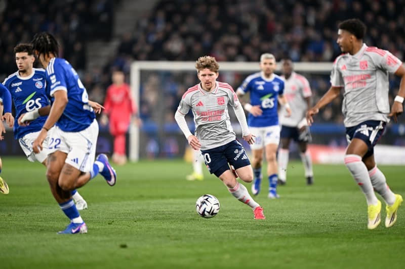 Football. Ligue 1. RC Strasbourg Alsace - Olympique Lyonnais. 22.02.2026