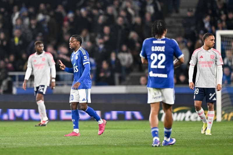 Football. Ligue 1. RC Strasbourg Alsace - Olympique Lyonnais. 22.02.2026