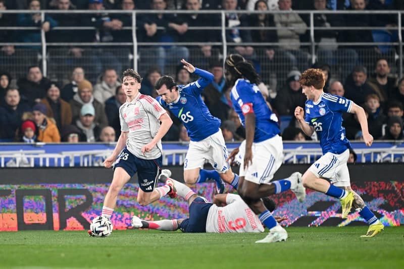 Football. Ligue 1. RC Strasbourg Alsace - Olympique Lyonnais. 22.02.2026