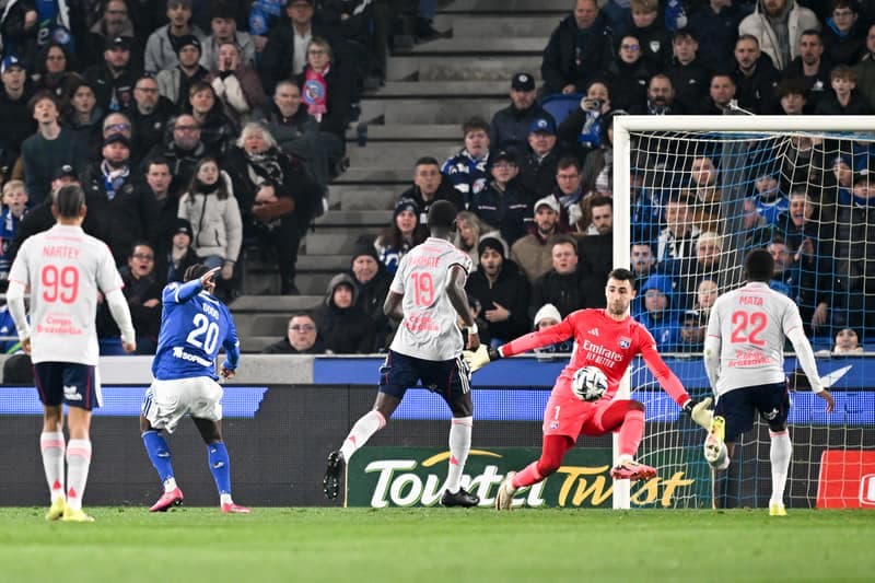 Football. Ligue 1. RC Strasbourg Alsace - Olympique Lyonnais. 22.02.2026
