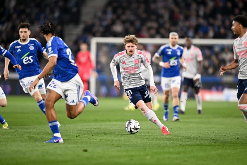 Football. Ligue 1. RC Strasbourg Alsace - Olympique Lyonnais. 22.02.2026