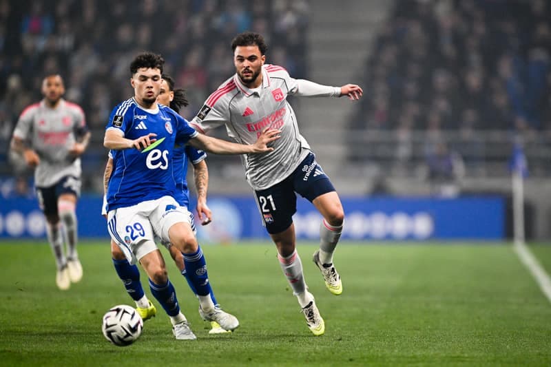 Football. Ligue 1. RC Strasbourg Alsace - Olympique Lyonnais. 22.02.2026