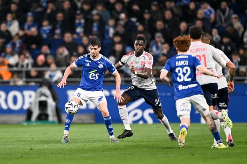 Football. Ligue 1. RC Strasbourg Alsace - Olympique Lyonnais. 22.02.2026