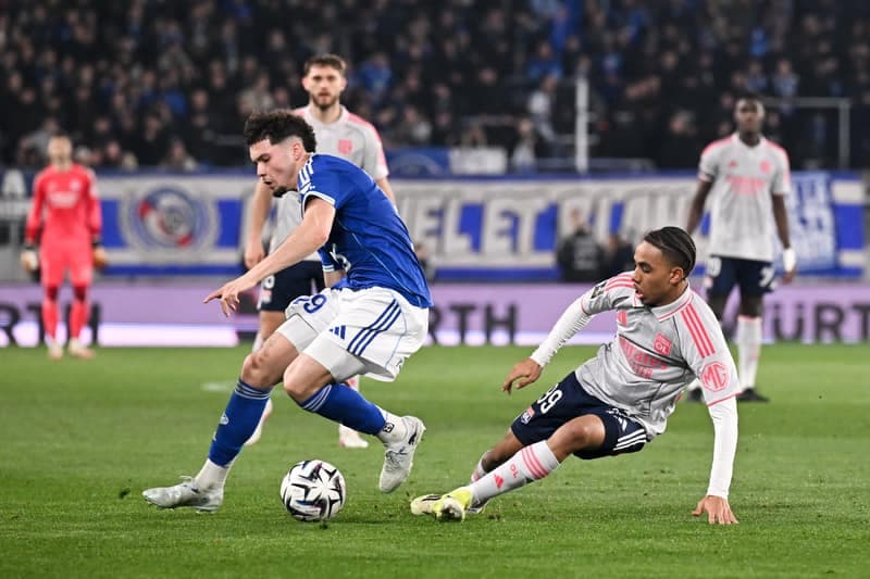 Football. Ligue 1. RC Strasbourg Alsace - Olympique Lyonnais. 22.02.2026