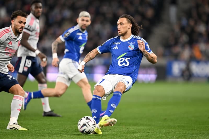 Football. Ligue 1. RC Strasbourg Alsace - Olympique Lyonnais. 22.02.2026