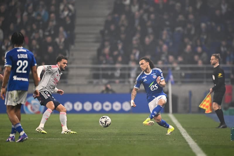 Football. Ligue 1. RC Strasbourg Alsace - Olympique Lyonnais. 22.02.2026