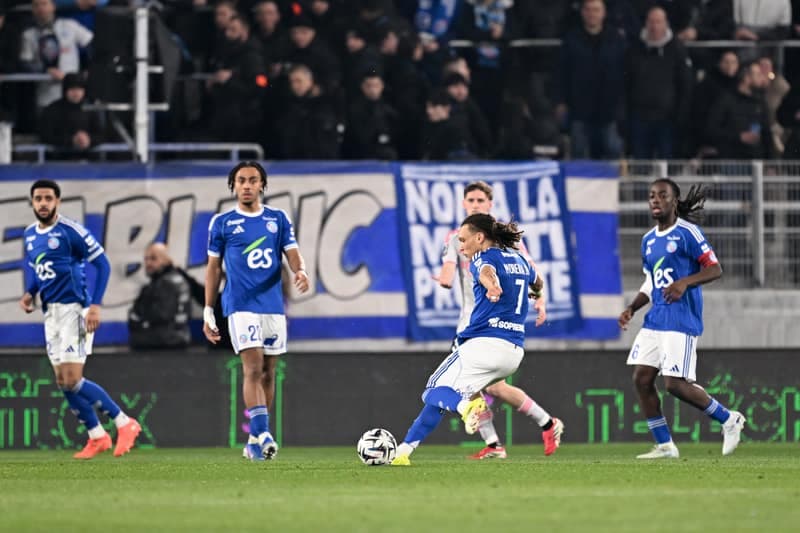 Football. Ligue 1. RC Strasbourg Alsace - Olympique Lyonnais. 22.02.2026