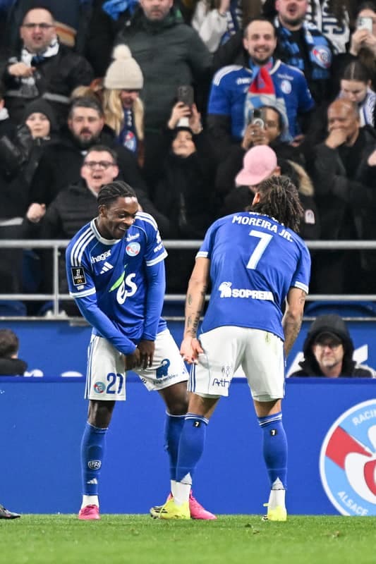 Football. Ligue 1. RC Strasbourg Alsace - Olympique Lyonnais. 22.02.2026