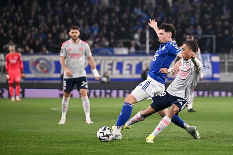 Football. Ligue 1. RC Strasbourg Alsace - Olympique Lyonnais. 22.02.2026