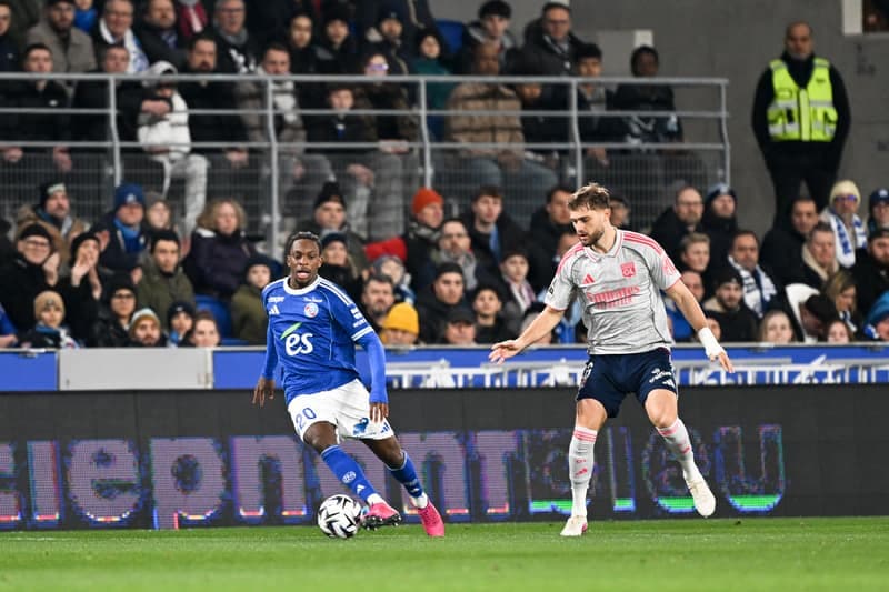 Football. Ligue 1. RC Strasbourg Alsace - Olympique Lyonnais. 22.02.2026