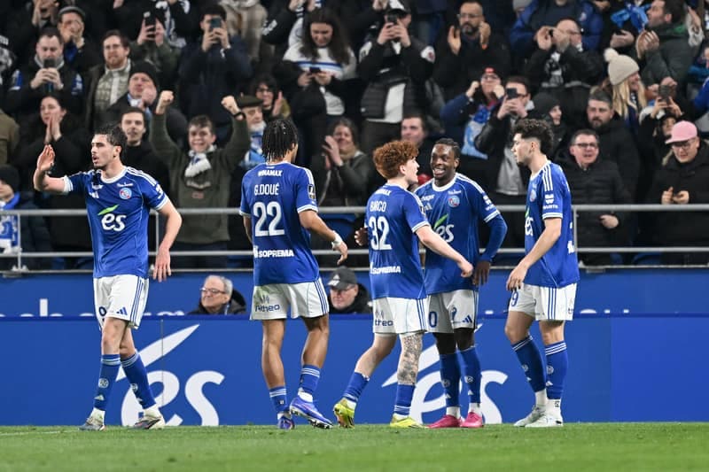 Football. Ligue 1. RC Strasbourg Alsace - Olympique Lyonnais. 22.02.2026
