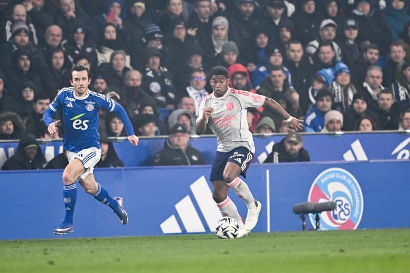 Football. Ligue 1. RC Strasbourg Alsace - Olympique Lyonnais. 22.02.2026