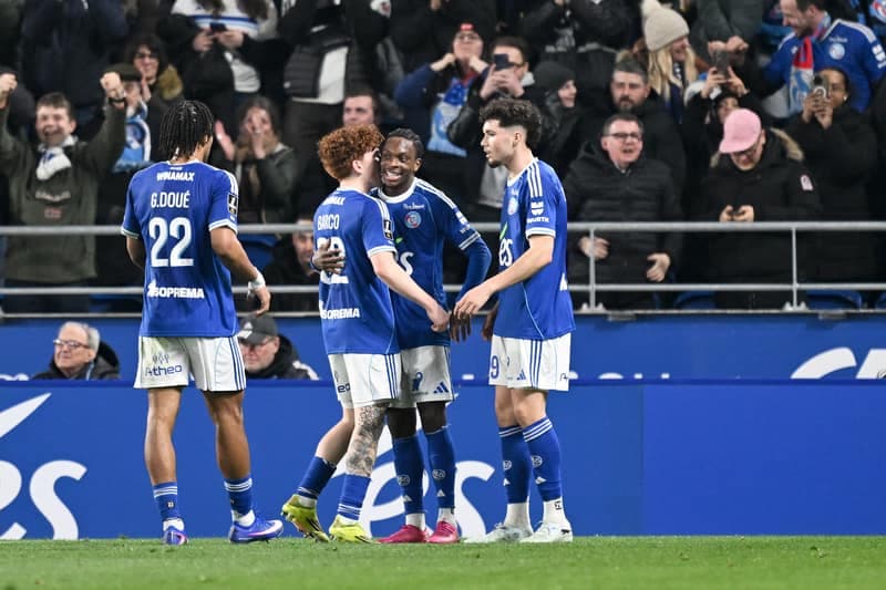Football. Ligue 1. RC Strasbourg Alsace - Olympique Lyonnais. 22.02.2026