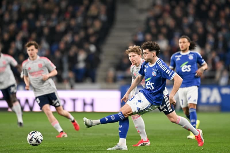 Football. Ligue 1. RC Strasbourg Alsace - Olympique Lyonnais. 22.02.2026