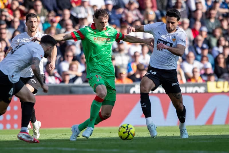Football. La Liga. Valencia - Osasuna. 01.03.2026