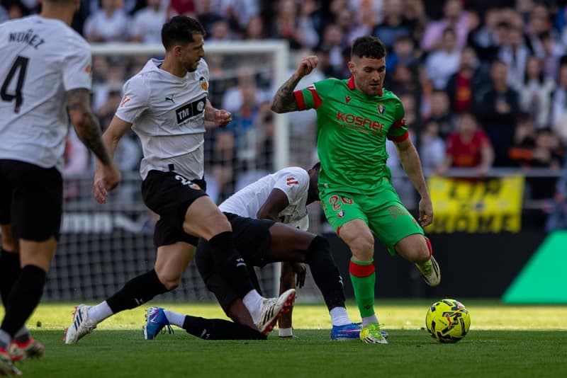 Football. La Liga. Valencia - Osasuna. 01.03.2026
