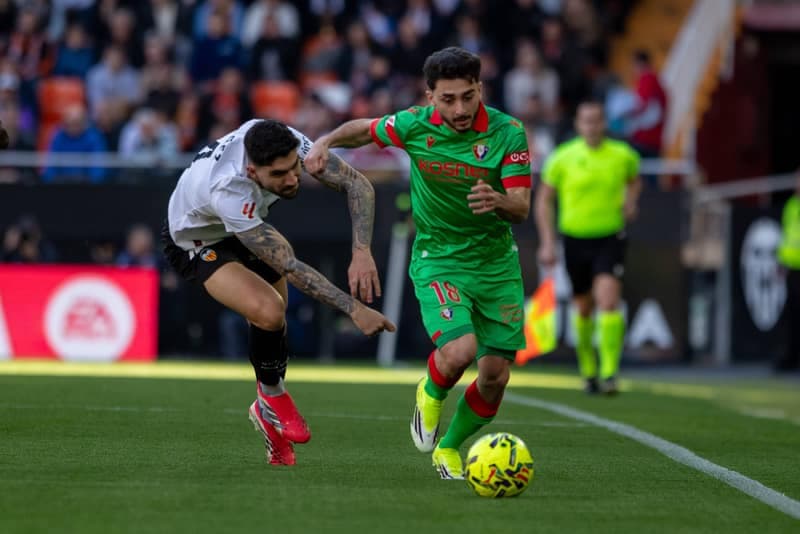 Football. La Liga. Valencia - Osasuna. 01.03.2026