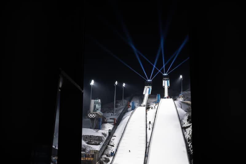 Ski Jumping. Winter Olympics. Stage Day -2. 04.02.2026