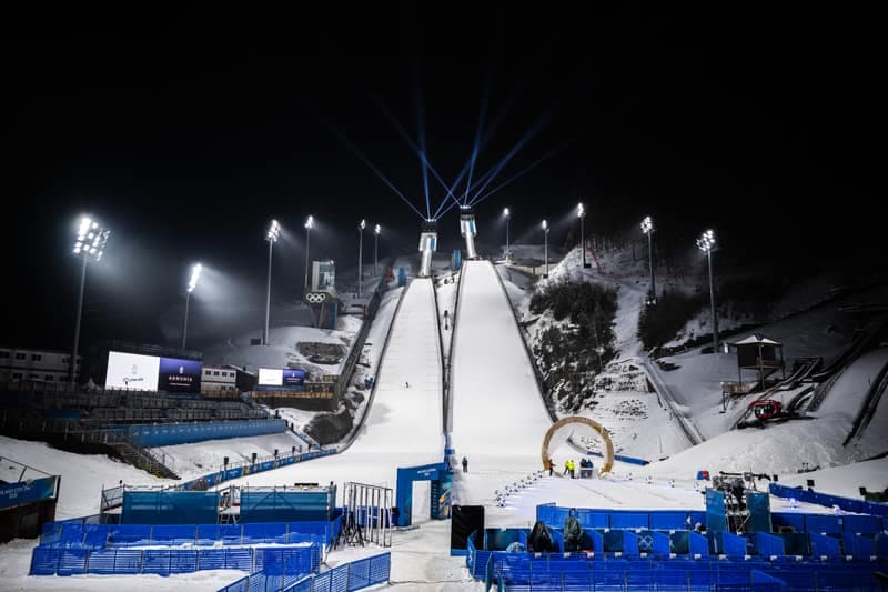 Ski Jumping. Winter Olympics. Stage Day -2. 04.02.2026