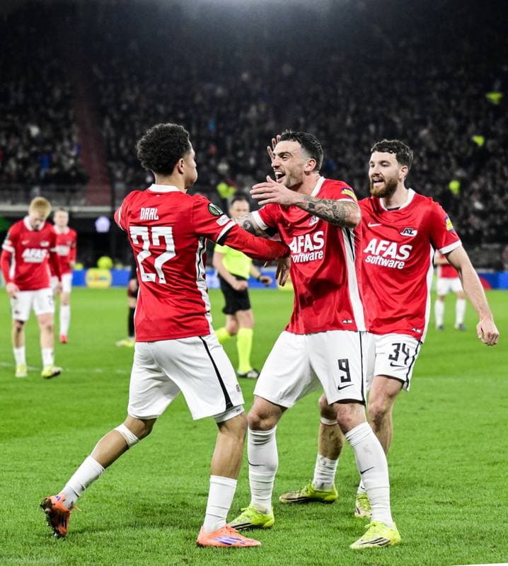 Football. UEFA Conference League. AZ Alkmaar - AC Sparta Praha. 12.03.2026