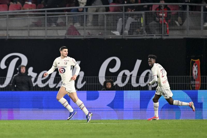 Football. Ligue 1. Stade Rennais - Lille OSC. 15.03.2026