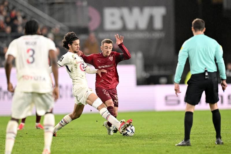 Football. Ligue 1. Stade Rennais - Lille OSC. 15.03.2026