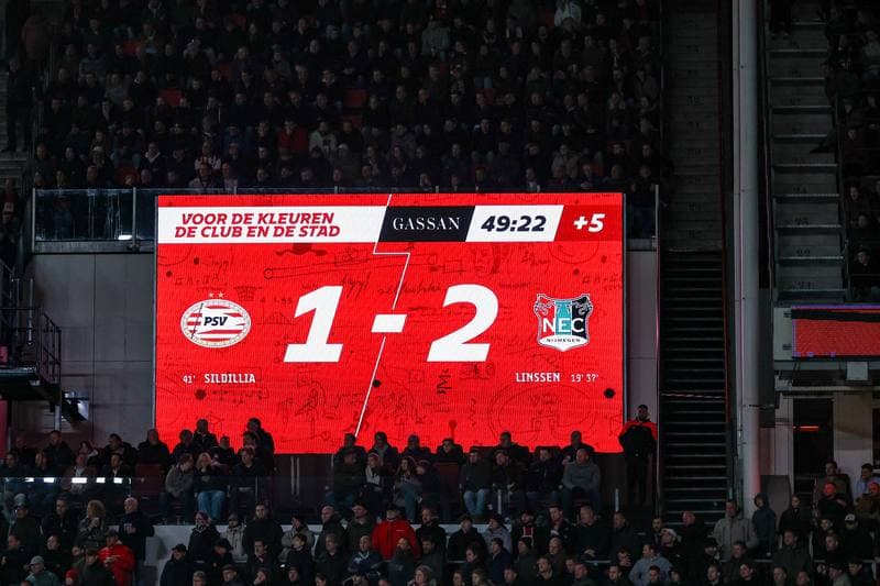 Football. Dutch Eredivisie. PSV - NEC. 14.03.2026