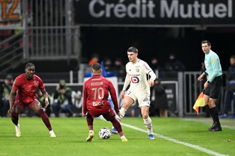 Football. Ligue 1. Stade Rennais - Lille OSC. 15.03.2026