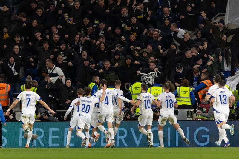 Football. 2026 FIFA World Cup Qualifiers. Wales - Bosnia and Herzegovina. 26.03.2026