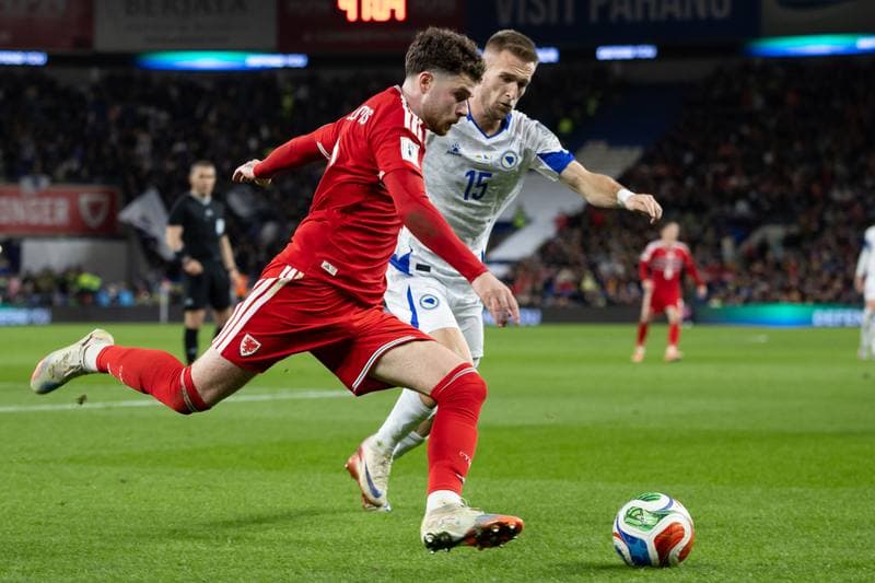 Football. 2026 FIFA World Cup Qualifiers. Wales - Bosnia and Herzegovina. 26.03.2026
