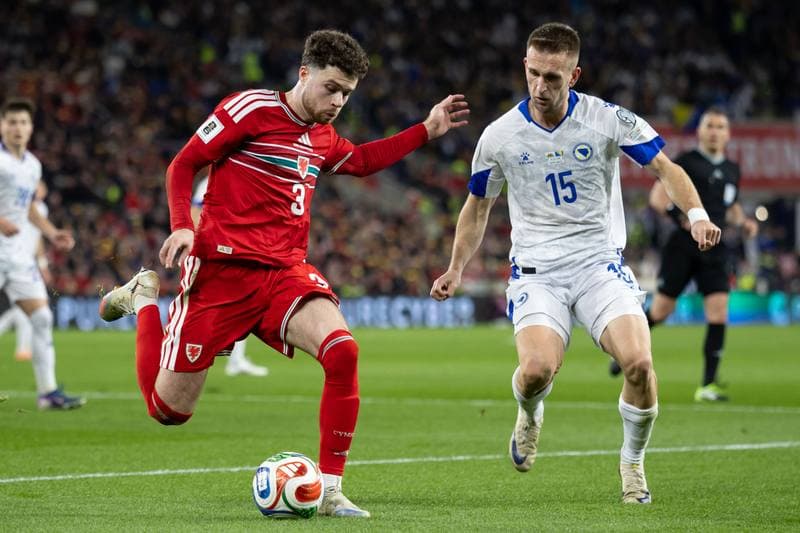 Football. 2026 FIFA World Cup Qualifiers. Wales - Bosnia and Herzegovina. 26.03.2026