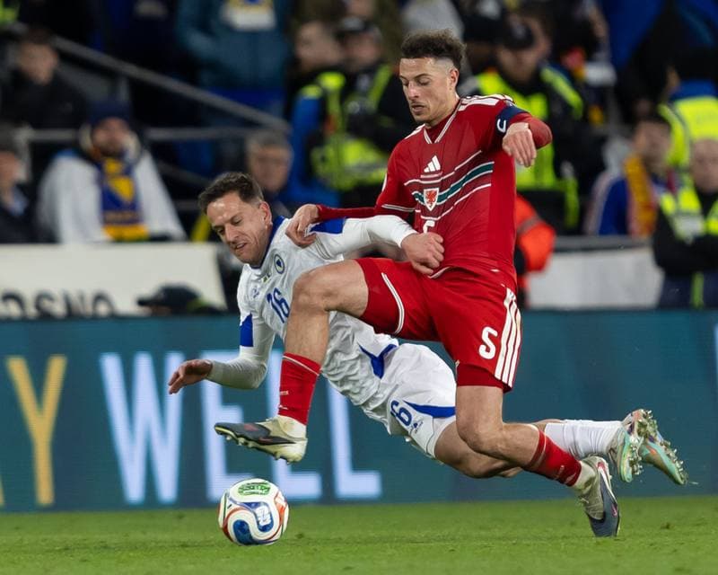 Football. 2026 FIFA World Cup Qualifiers. Wales - Bosnia and Herzegovina. 26.03.2026