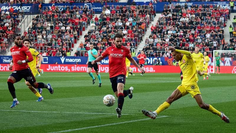 Football. La Liga EA Sports. CA Osasuna - Girona FC. 21.03.2026