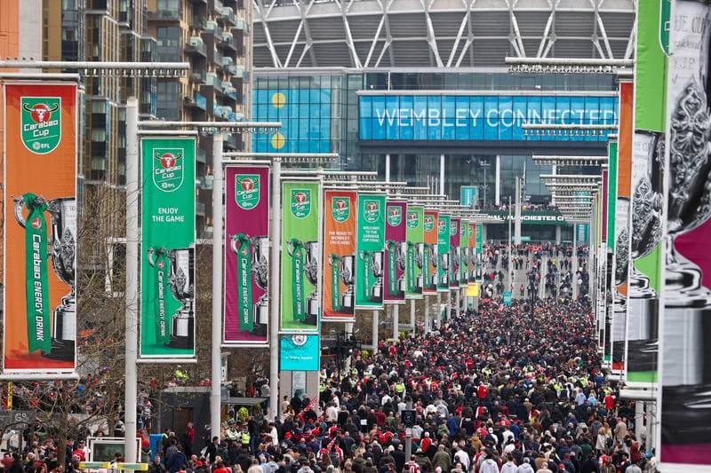 Football. Carabao Cup Final. Arsenal - Manchester City. 22.03.2026