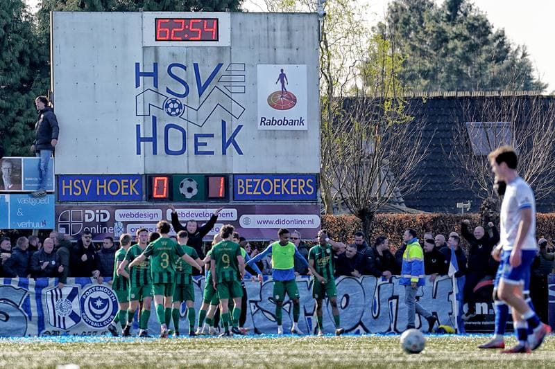 Football. Dutch Tweede Divisie. HSV Hoek - Quick Boys. 21.03.2026