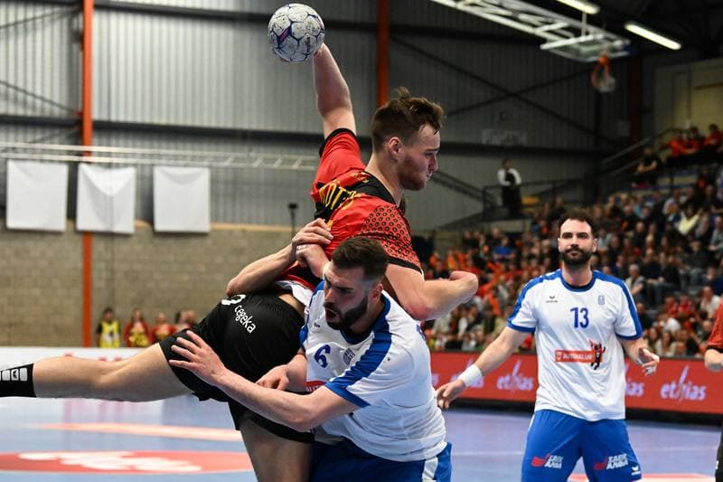 Handball. Men's World Championship Qualifiers. Belgium - Greece. 21.03.2026