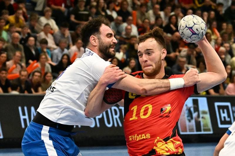 Handball. Men's World Championship Qualifiers. Belgium - Greece. 21.03.2026