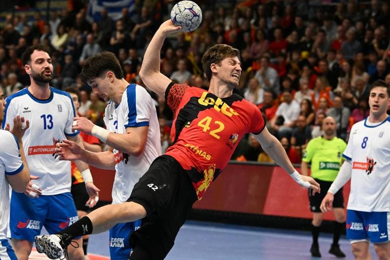 Handball. Men's World Championship Qualifiers. Belgium - Greece. 21.03.2026