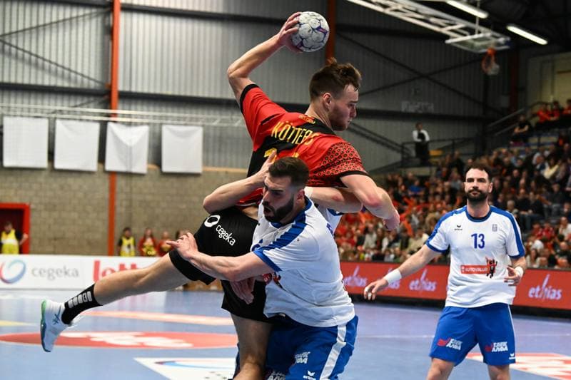 Handball. Men's World Championship Qualifiers. Belgium - Greece. 21.03.2026